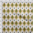 thumbnail image 4 of oneOone Polyester Spandex Dark Mustard Fabric Asian Ikat Craft Projects Decor Fabric Printed By The Yard 56 Inch Wide-9232, 4 of 4