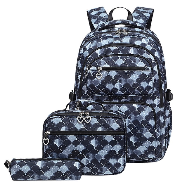 TIEVOSA Ensemble de Sacs à Dos pour Filles pour l'École Primaire – Ensemble de Sacs 3 Pcs Imprimé Grande Capacité contre la Fatigue des Enfants
