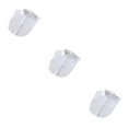 thumbnail image 2 of QualitChoice Simple Design Solid Color False Collar Formal Fashion Chiffon Fake Half Shirt Decorative Detachable Lapel Clothing Decor White Round 3PCS, 2 of 6