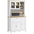 thumbnail image 1 of HOMCOM 71" Kitchen Pantry Storage Cabinet w/Adjustable Shelves Glass Door, 1 of 10