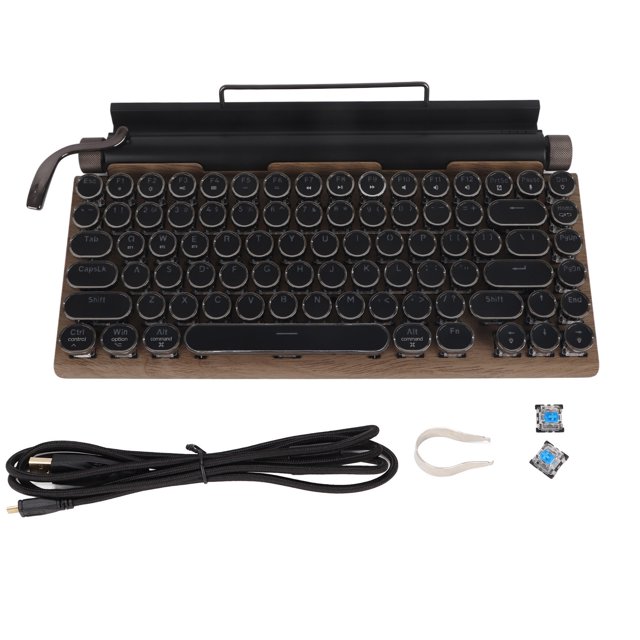 Clavier mécanique, clavier d'ordinateur Easy Operation Support Wireless 2000mA Batterie pour la maison pour l'école pour le bureau