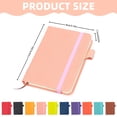thumbnail image 2 of Ecohintz Pocket Hardcover Notepad - College Ruled Mini Journal with Pen Loop for Handbag Essentials, Meeting Notes & Daily Gratitude Logging (Cute Color Collection), 03#, 2 of 8