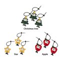 thumbnail image 2 of Wweixi 3Pec,Key Hook, -Shaped Leather With Keyring, Scratch-Resistant, For Wallets, Keys, Bags, Pets Apple, 2 of 4