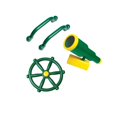 thumbnail image 1 of Kids Pirate Telescope, Steering Wheel & Safety Handle Bars for Treehouse, 1 of 9