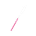 thumbnail image 1 of Beads Loop Pulling Needle Professional Lightweight Plastic Handle Tool Plastic-Handle Extension Threader Knitting Steel Ring Needle Wig Sewing Repair Pink, 1 of 7