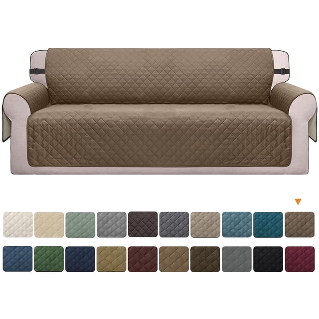 Reversible Sofa Cover Machine Washable Couch Cover Water Resistant Slipcover Non Slip Furniture Protector for Dogs, Children, Pets