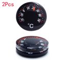 thumbnail image 1 of Langgg 2pcs Mini Portable Round Pointer Thermometer Temperature Meter Sensor Tool 20mm, 1 of 8