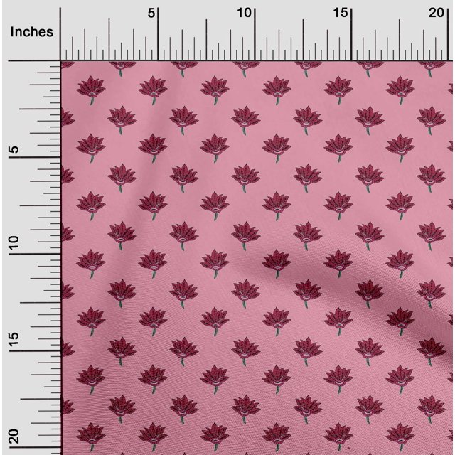 oneOone Polyester Lycra Fabric Floral Block Decor Fabric Printed BTY 56 Inch Wide