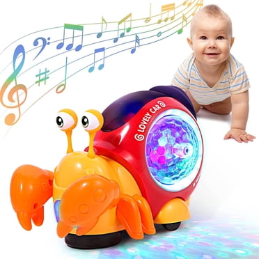 Baby Toys 6-12 Months, Musical Crab Crawling Toys, Educational Learning Toys,