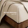 thumbnail image 3 of Bare Home 100% Cotton Flannel Fitted Sheet - Deep Pocket - Twin XL, Sand, 3 of 5