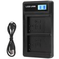 thumbnail image 1 of Portable Camera Battery Charger for NP‑BN1 USB Camera Dual Charger with LCD Display, 1 of 14