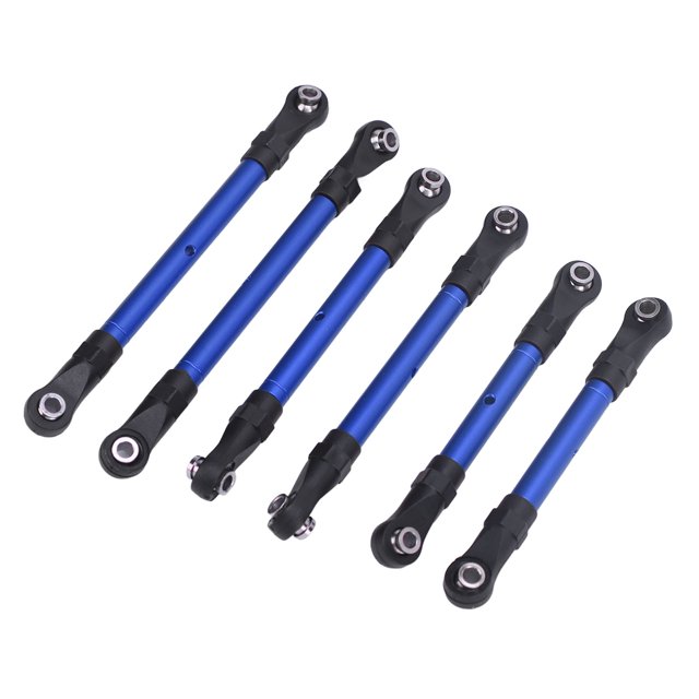6Pcs RC Car Rod - Aluminum Alloy RC Car Steering Tie Rod, Enhances Performance, Temperature Resistant, for Slash Remote Controlled Car