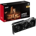 thumbnail image 1 of Acer Nitro AMD Radeon RX 9070 XT Overclocking Graphics Card with 16GB GDDR6 | PCI Express 5.0 | OC Boost Clock 3.1 GHz | 3 FrostBlade 4.0 Fans | TPD 340W | 1 x HDMI 2.1a & 3 x DisplayPort 2.1, 1 of 3