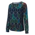 thumbnail image 5 of Ketyyh-chn99 Chandail à Col Ras du Cou pour Femmes Cadeaux pour Femmes Été Manches Courtes Tunique Décontractée Hauts Confortables Amples Col Ras du Cou Hauts Vert,TG, 5 of 5