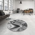 thumbnail image 4 of Ahgly Tapis d'Intérieur Lavable en Machine Carré Gris Nuage Gris, 8 Pieds Carré, 4 of 7