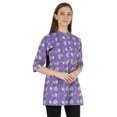 thumbnail image 3 of Moomaya Tunique en Coton Imprimé pour Femmes, Col Mandarin, Tenue Ethnique, Kurti à Épingles, 3 of 7