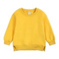 thumbnail image 2 of Manteaux pour Filles Garçons Manteau Chandail Col Rond Petit Moyen Chandail Molleton Uni, 2 of 6