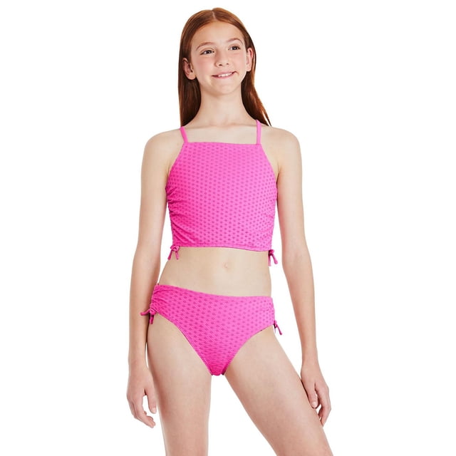 George Girls' Two Piece Eyelet Bikini Set