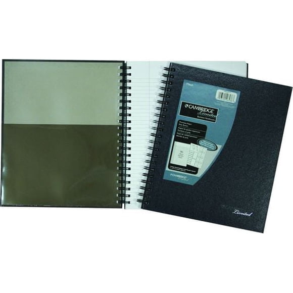 Cambridge Limited® Hardcover Business Notebooks, black , 11 x 9-3/4, 192 Page