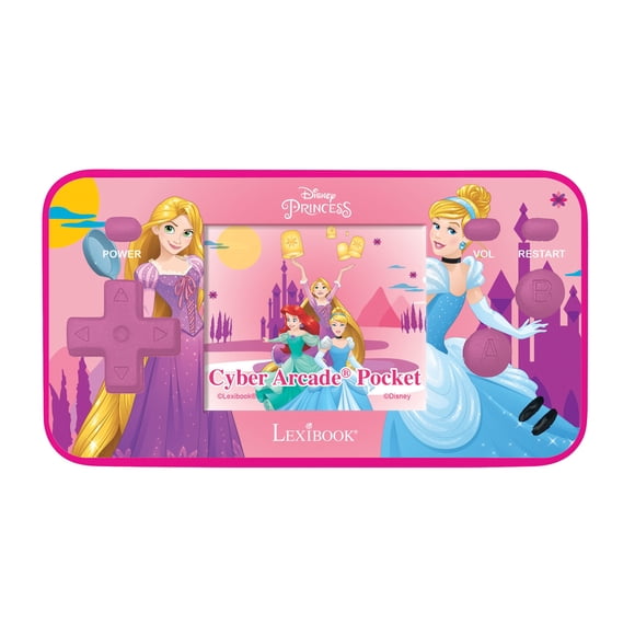 console Portative Cyber Arcade® de Poche Princesse Disney - Écran 1,8 Pieds' 150 Jeux incl. 10 avec Princesse Disney