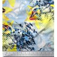 thumbnail image 1 of Soimoi Viscose Chiffon Fabric Texture & Lily Flower Decor Fabric Printed Yard 42 Inch Wide, 1 of 3