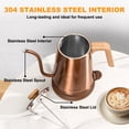 thumbnail image 2 of Nueve&Five Gooseneck Electric Kettle with Thermometer, Copper Tea Kettle with Auto Shut-Off,1000W Hot Water Kettle Electric of Stainless Steel,Electr, 2 of 8