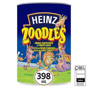 Heinz Zoodles Animal Shaped Pasta with Tomato Sauce, Shelf-Stable