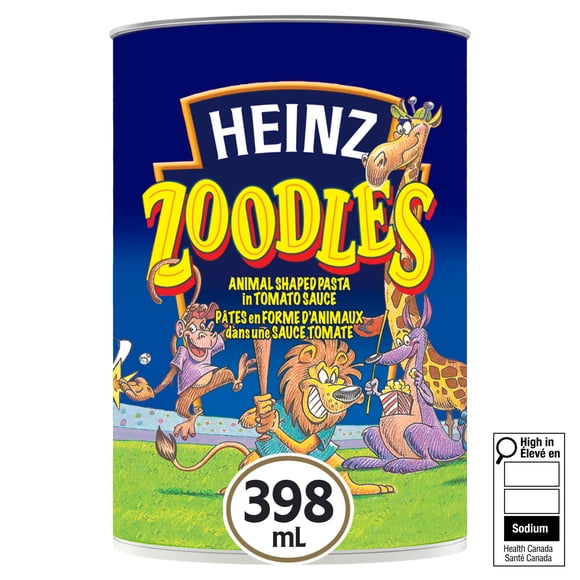 Heinz Zoodles Animal Shaped Pasta with Tomato Sauce, Shelf-Stable
