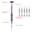 thumbnail image 2 of ziyahi Screwdriver Repair Tool Removal Device Screws Remover Stainless Steel Rustproof Long-lasting Long Handle Simple Operation  E T2 D 2.5 1Set, 2 of 6