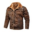 thumbnail image 1 of Qertyioot Tops for Men Fall Winter Casual Long Sleeve Button Fashion Jacket, 1 of 8