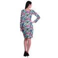 thumbnail image 3 of Moomaya Womens Full Sleeve Printed Midi Length Printed Bodycon Dress, 3 of 6