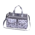 thumbnail image 4 of Lipstore Diaper Bag Tote Inner Zipper Pockets Travel Large Capacity Baby Changing Bag Gray S, 4 of 8