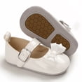 thumbnail image 4 of Faithtur Princess Shoes Girls Solid Color Bowknot Footwear Walking Shoes, 4 of 9