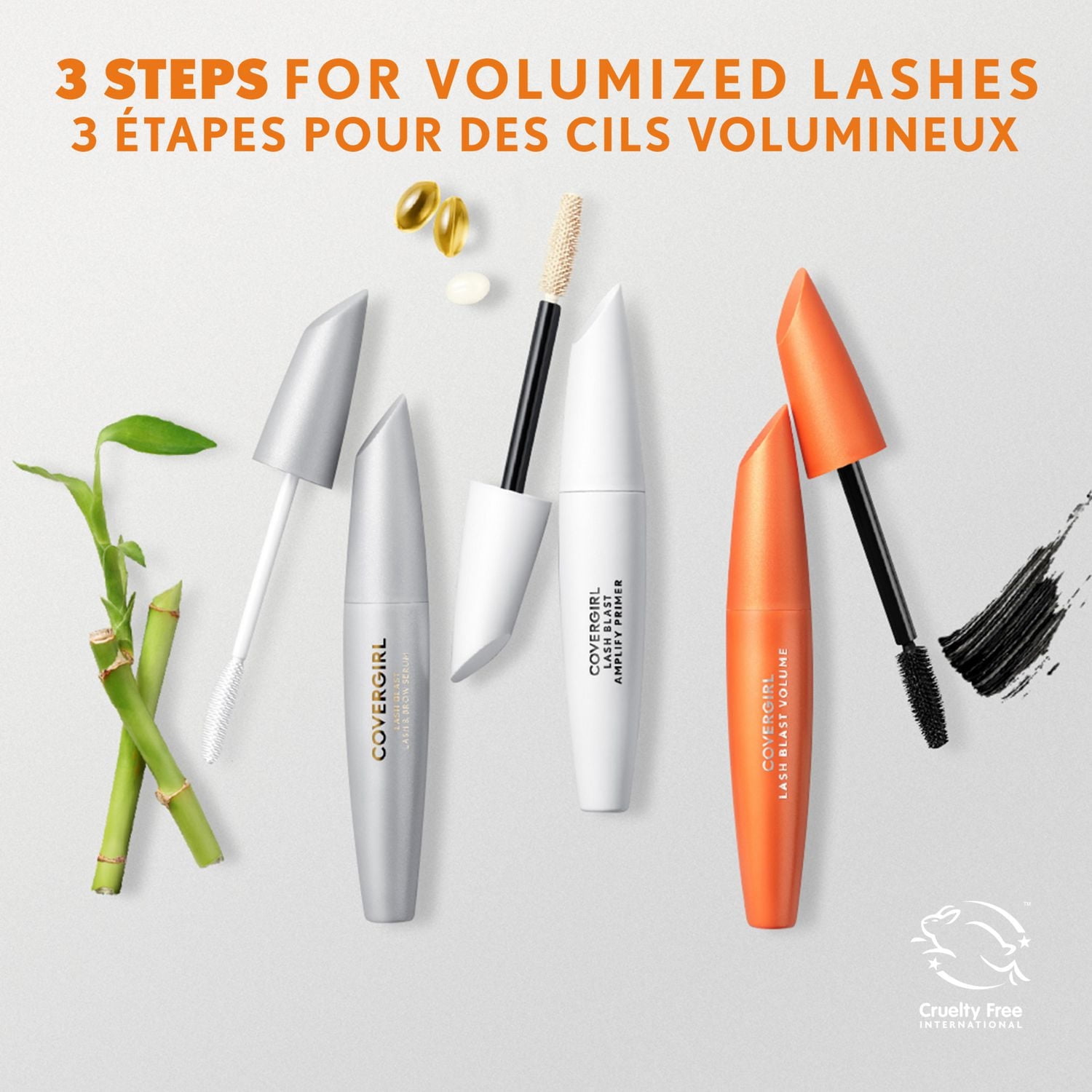 COVERGIRL Lash Blast Lash & Brow Serum™, Sérum, Allonge les cils, prévient les cassures, formule 100% pure, saine et végétalienne, 100% Sans Cruauté