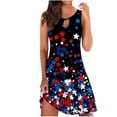 thumbnail image 2 of SMihono Robe d'Été pour Femmes Grande Taille Mode pour Femmes Imprimée Confortable Ample Sans Manches Décontractée Hauts Robe, 2 of 4