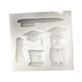 thumbnail image 2 of TIMIFIS Fondant Mold Graduation Theme Chocolate Fondant Cake Graduation Cap Decoration Decoration Baking Glue Kitchen Gadgets, 2 of 2