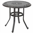 thumbnail image 2 of PHI VILLA Table de Salle à Manger Bistro Ronde d'Extérieur en Aluminium Coulé de 32 Po avec Surface Givrée, 2 of 4