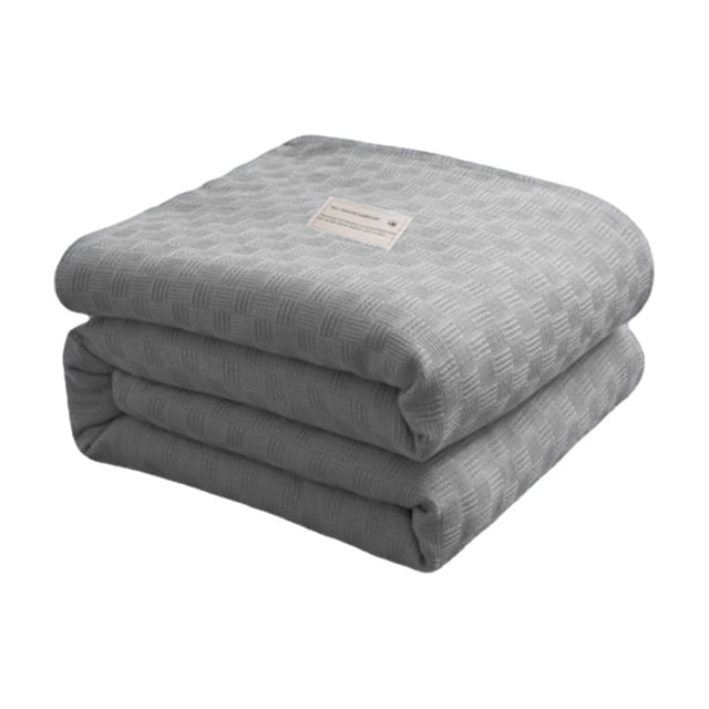 Yhmxh Throw Blanket for Couch Cotton Bed Blanket Twin Cotton Thermal Blanket Bed Throw Breathable Soft Comfortable Blanket For All Season Soft Cozy Fluffy Blanket Lightweight Travel Blanket
