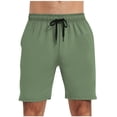 thumbnail image 1 of Plebaso Mens Casual Drawstring Shorts Elastic Waist Athletic Shorts Breathable Summer Shorts with Pockets, 1 of 7