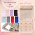 thumbnail image 2 of POINTERTECK 4 Pieces Womens Soft Comfortable 2 Hook 3 Rows Bra Extender Bra Band, 2 of 3