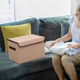 thumbnail image 4 of EGNMCR Closet Organizers and Storage,Organization and Storage, Larger Storage Cubes Foldable Storage Box With Lid, Storage Bin Organizer Basket With Sturdy Handles For Closet Storage baskets, 4 of 7