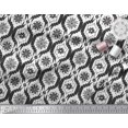 thumbnail image 2 of Soimoi Black Modal Satin Fabric Floral Damask Print Fabric by Yard 42 Inch Wide, 2 of 3