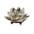 thumbnail image 4 of Birdeem Colored Crystal Glass Lotus Candle Tea Lamp Holder Buddhist Candle, 4 of 6