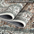 thumbnail image 3 of YUSAZENS 6 x 9 Floral Vintage Washable Area Rug Low-Pile Non-Slip Rug, Distressed Print for Living Room, Bedroom, Indoor Area Rug for Home Decor Green/Multi, 3 of 6