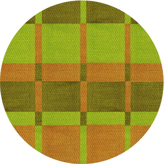 Ahgly Company Tapis Rond Lavable en Machine Intérieur Transitionnel Vert Pistache, 3 Pieds Rond