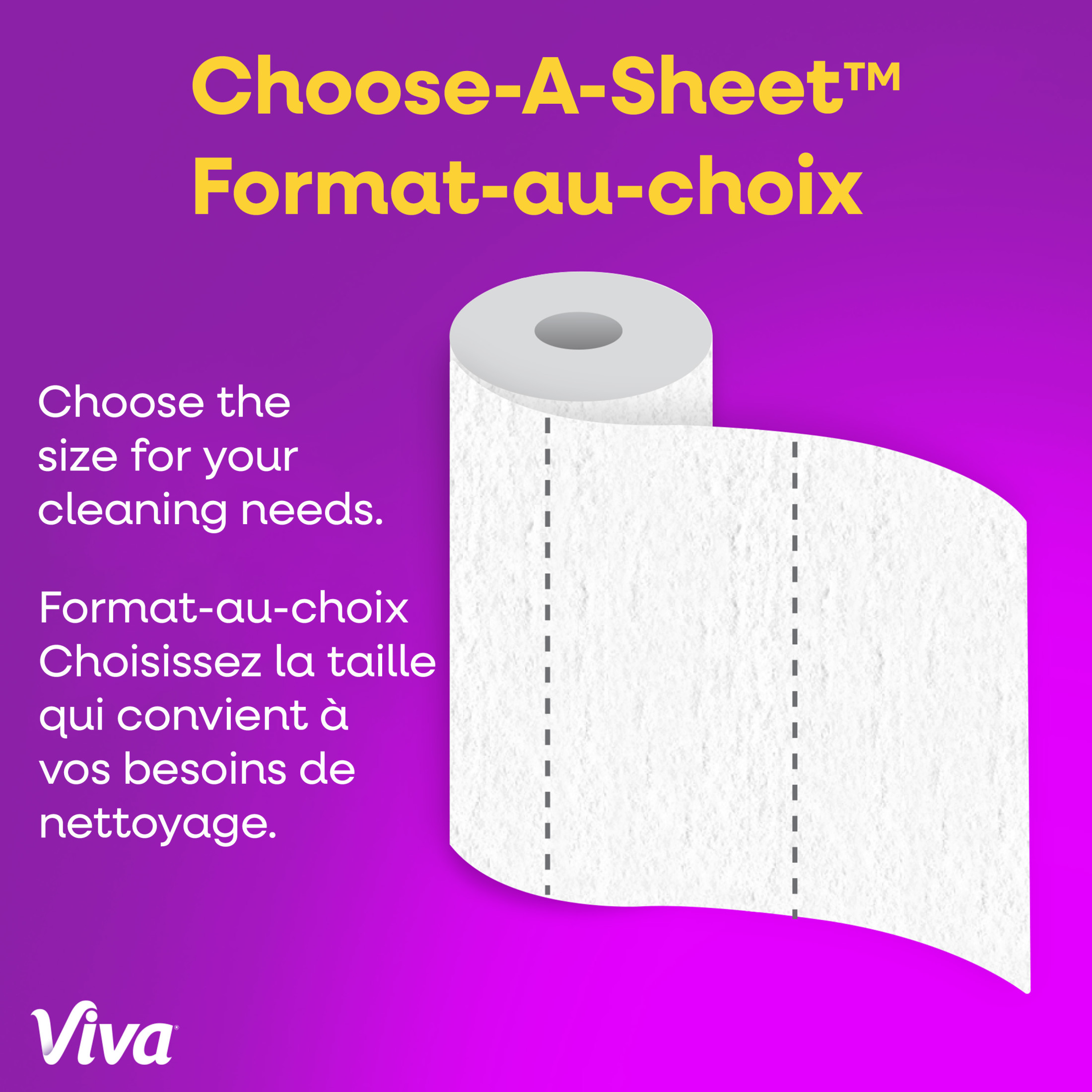 Viva Signature Cloth Paper Towels, 12 Family Triple Rolls, 141 Sheets per Roll