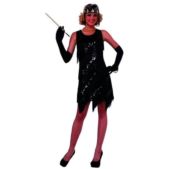 Midnight Dazzle 20's Flapper Gangster Gal Adult Costume Medium/Large