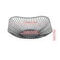 thumbnail image 3 of TopLLC Countertop Fruit Basket Fruit Storage Bowl Kitchen Rectangular Large Metal Fruit Snack Rack Stand, Home Decoration (square), 3 of 6