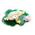 thumbnail image 2 of Feng Shui Import Lucky Money Frog on Waterlily Leaf, 2 of 3