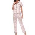 thumbnail image 3 of Ensemble de Pyjama pour Femmes Pantalon Ensemble Mode pour Femmes Tenue d'Intérieur Pyjama Femme Ensemble Deux Pièces Manches Longues Pantalon Ensemble de Pyjama Tenue d'Intérieur, 3 of 7
